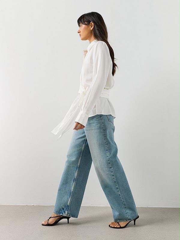 Side Knot Blouse - White