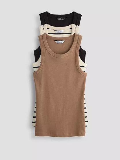 3 pack Rib Racer Vests - Multi