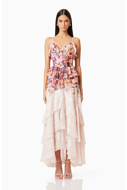 Perla Floral Tiered Maxi Dress