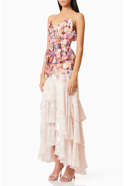 Perla Floral Tiered Maxi Dress