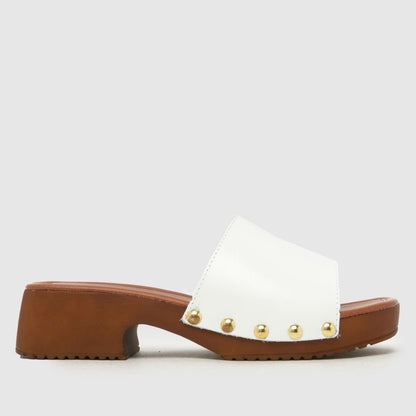 Verity Leather Clog In White
