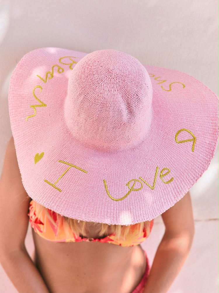 Rockett St George Pink Floppy Beach Hat