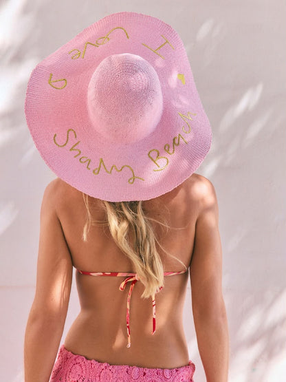 Rockett St George Pink Floppy Beach Hat
