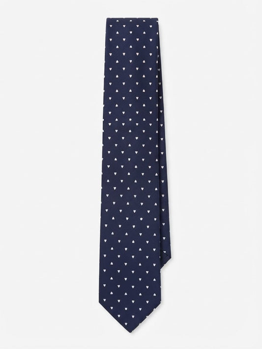 Spotted Navy Tie