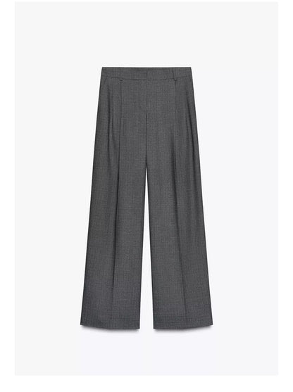 Zara Wide Leg Pleated Trouser