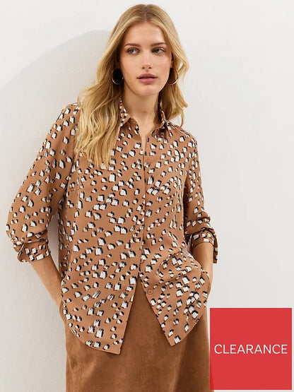 Abstract Pattern Long Sleeve Shirt