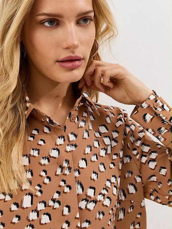 Abstract Pattern Long Sleeve Shirt