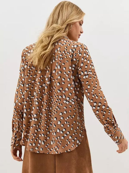 Abstract Pattern Long Sleeve Shirt