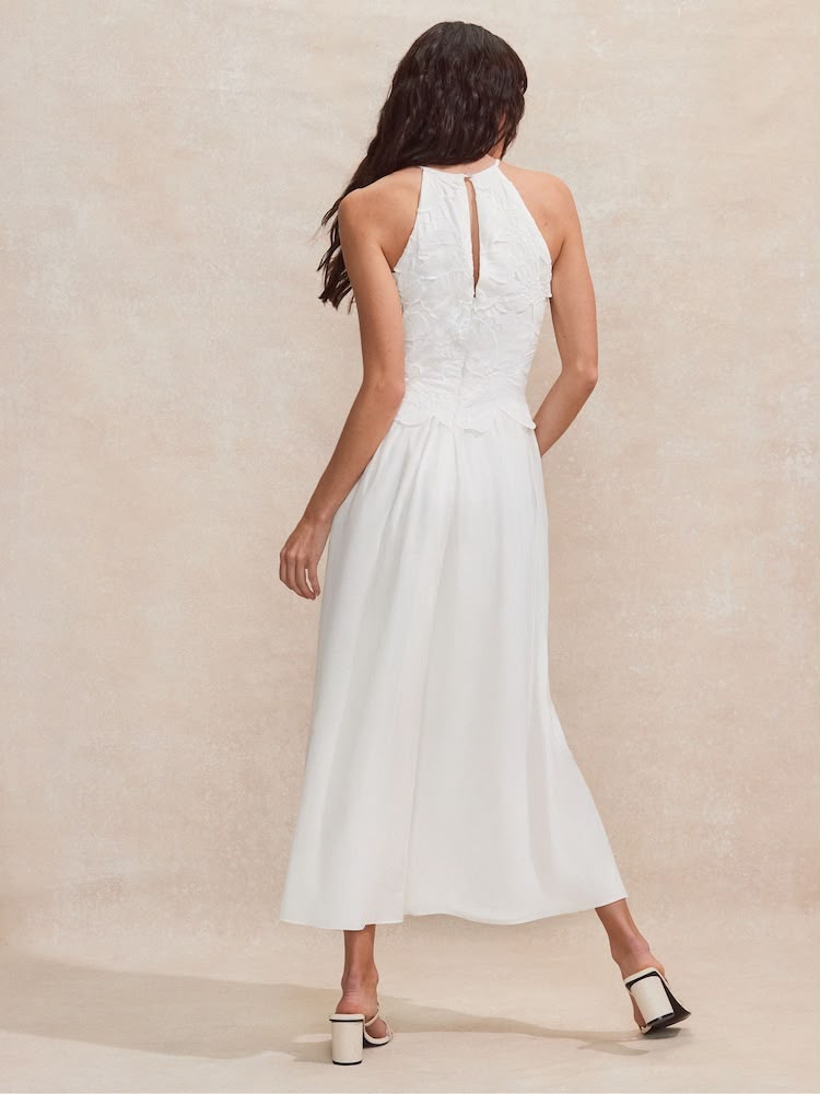 Cotton Marina Floral Cutwork Dress