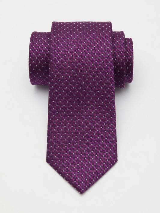 Fine All-Over Woven Jacquard Textured Tie