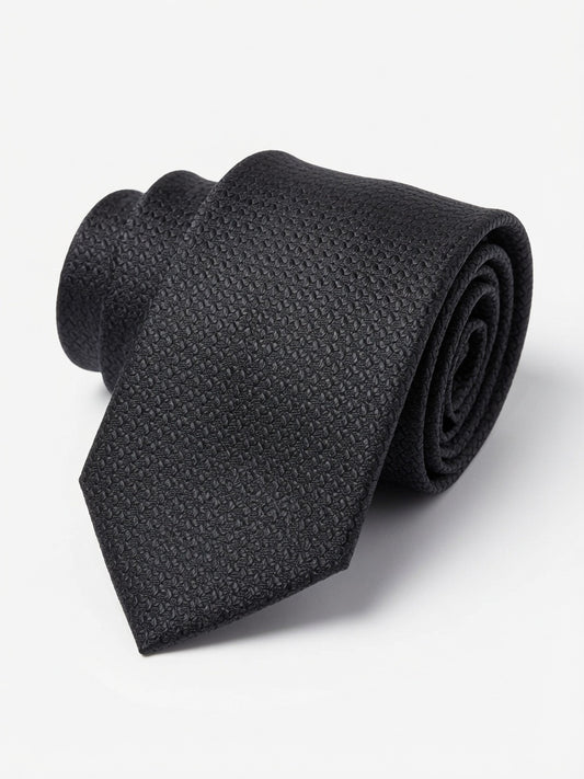 Fine Woven Jacquard-Style Textured Tie
