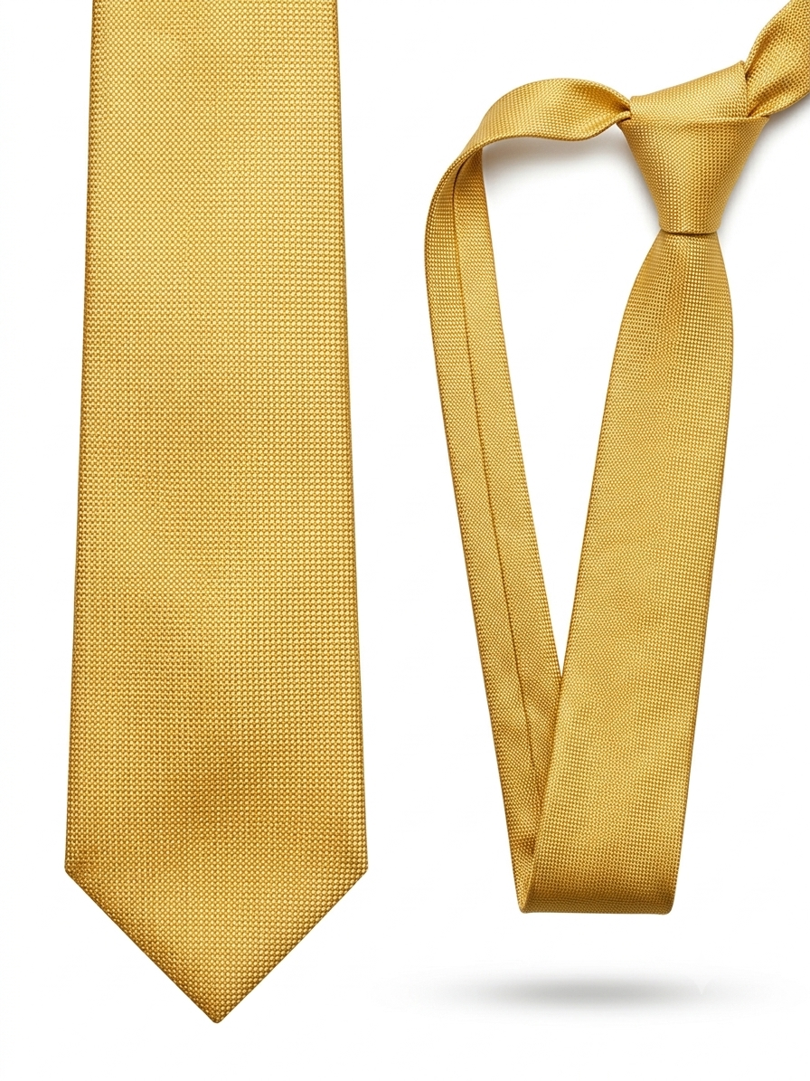 The Yellow Micro-Texture Silk Tie