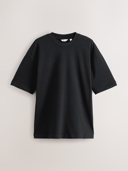 Black Oversized Heavyweight T-Shirt
