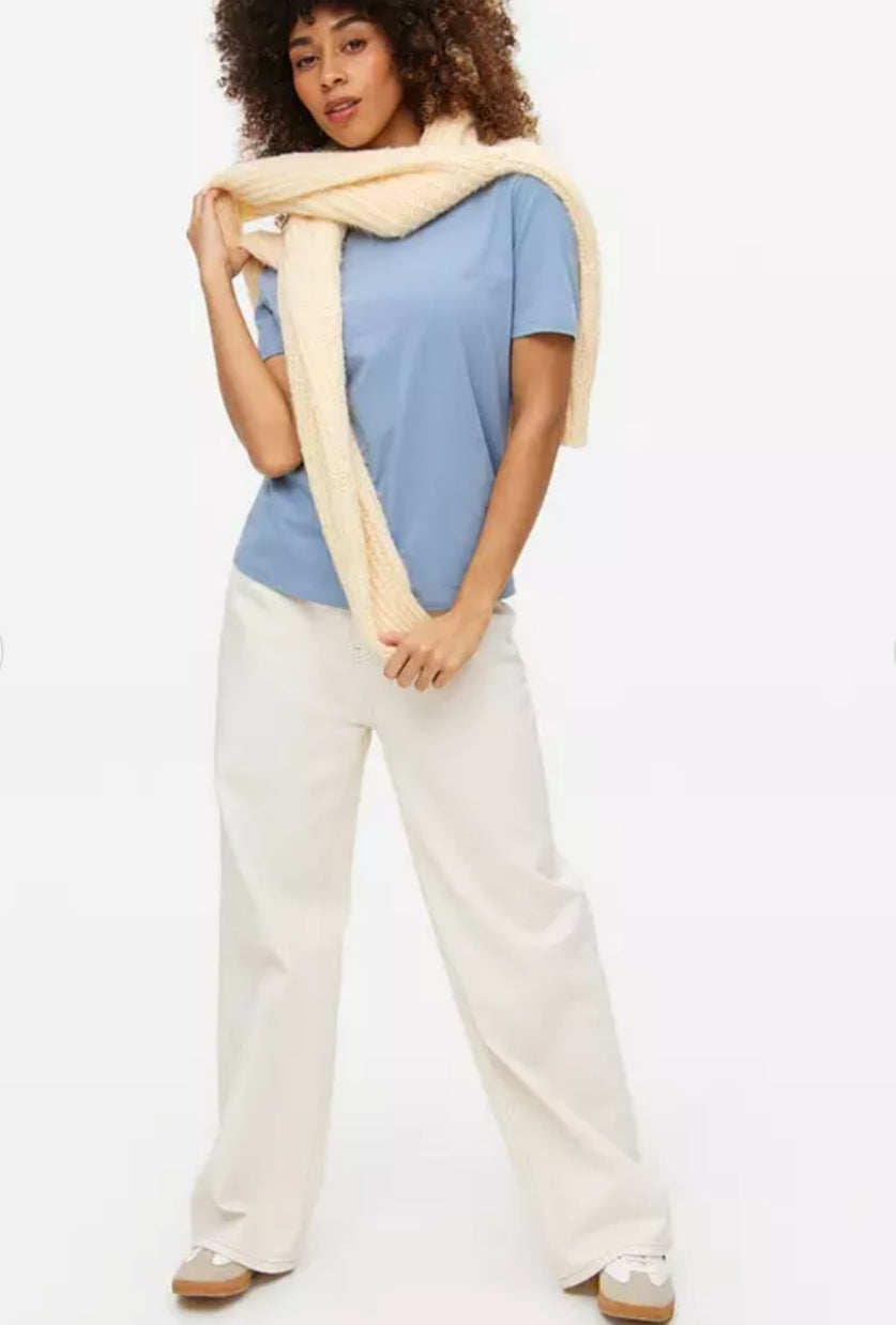 Blue Regular Fit Crew Neck T-Shirt