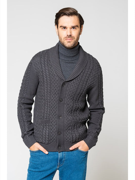 Henry Shawl Neck Knitted Cardigan