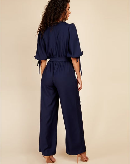 Little Mistress Navy Jumpsuit