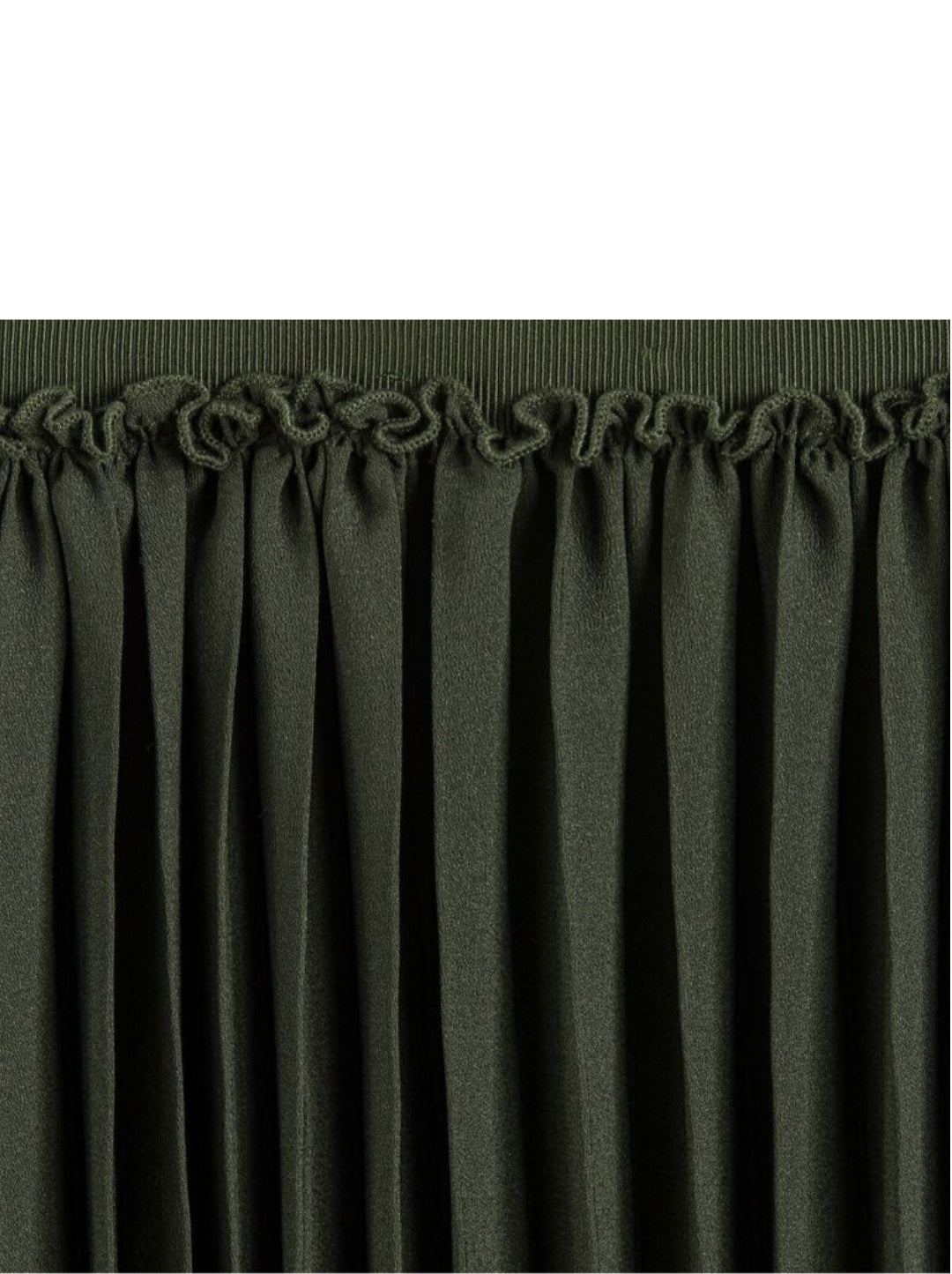 Pleated Mid Length Skirt