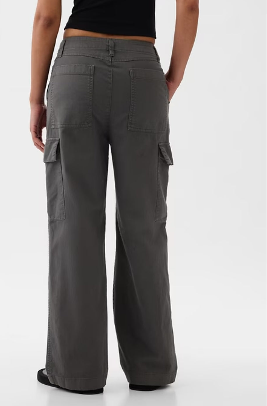Mid Rise Loose Cargo Pants