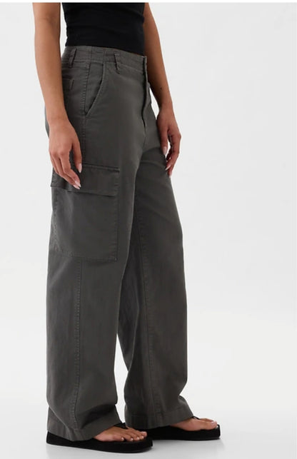Mid Rise Loose Cargo Pants
