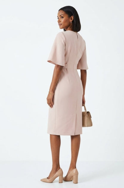 Short Sleeve Side Tab Dress