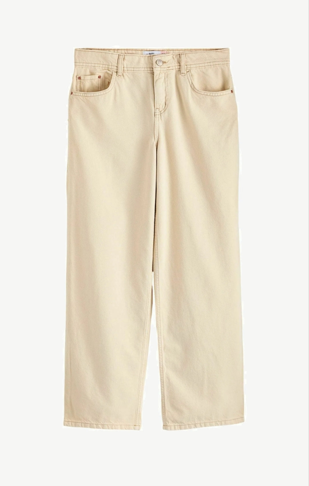 Baggy Wide Leg Jean Ecru