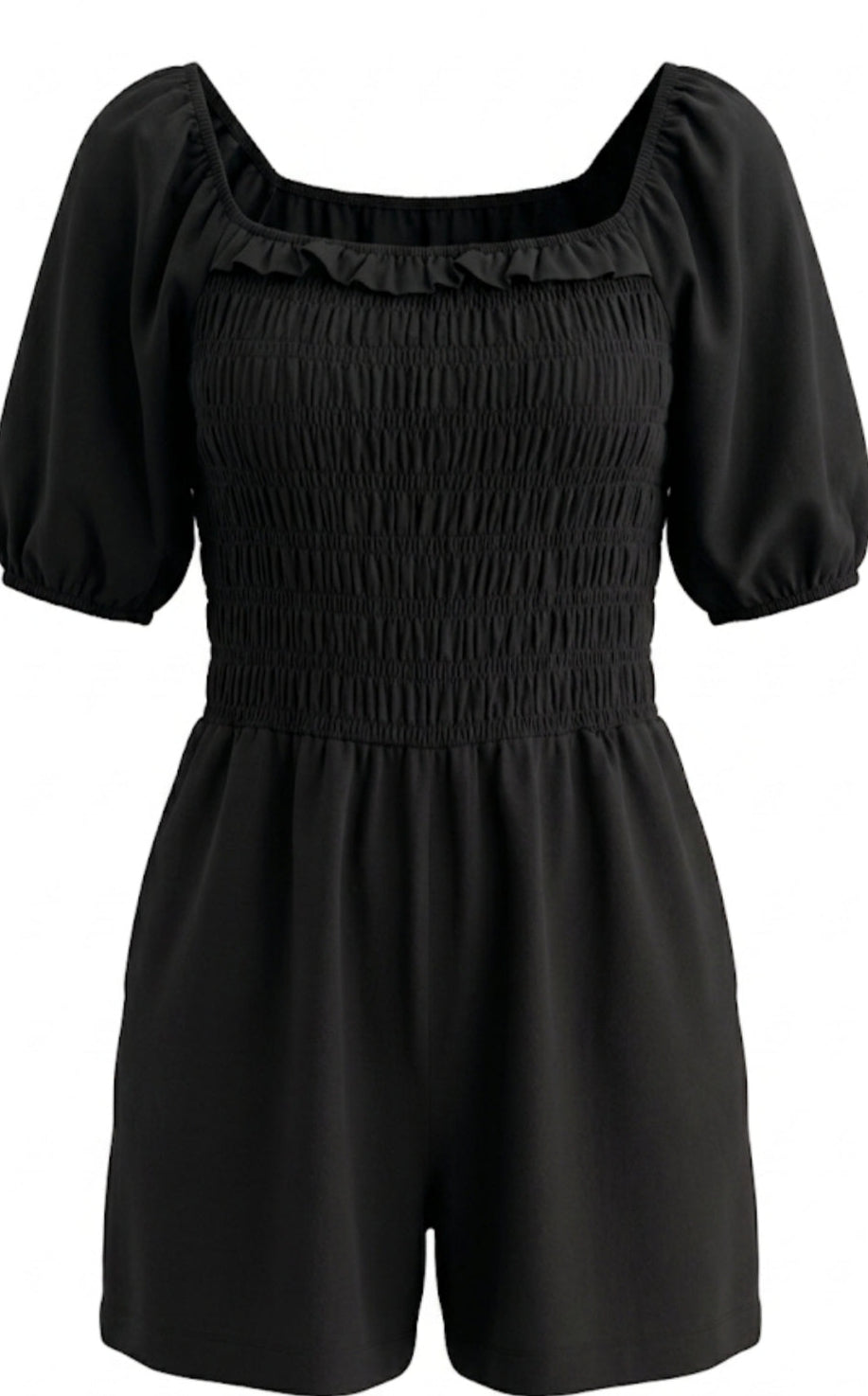 Shirred Elasticated Playsuit