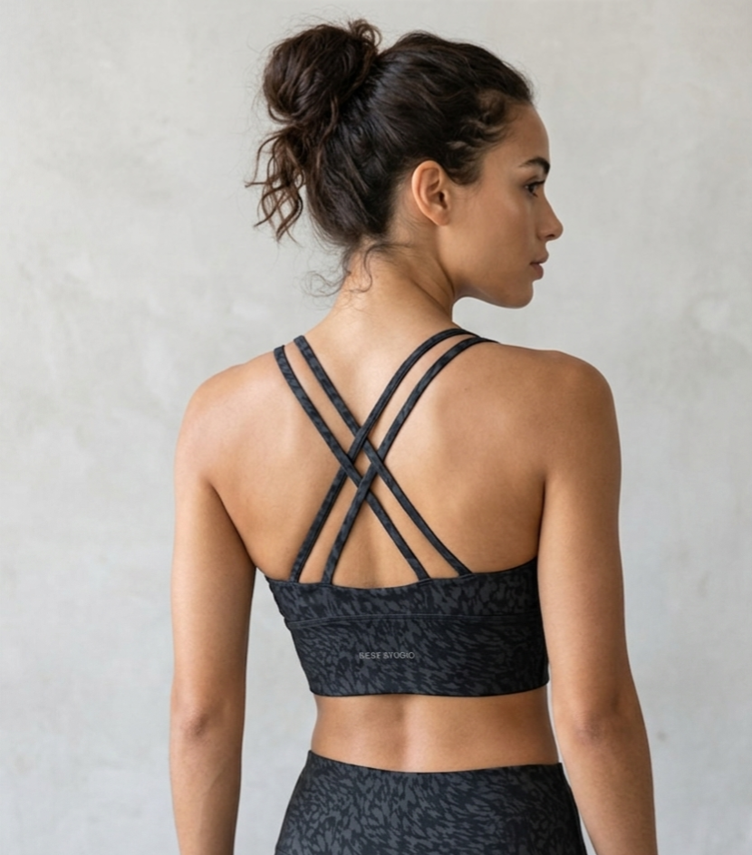 Next Studio Active Animal Print Strappy Back Sports Bra
