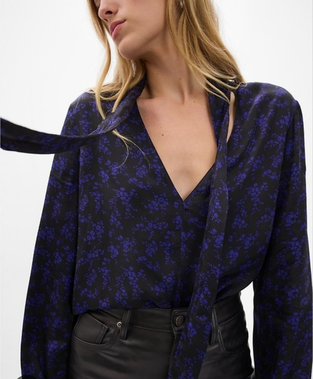 Blue Floral Top