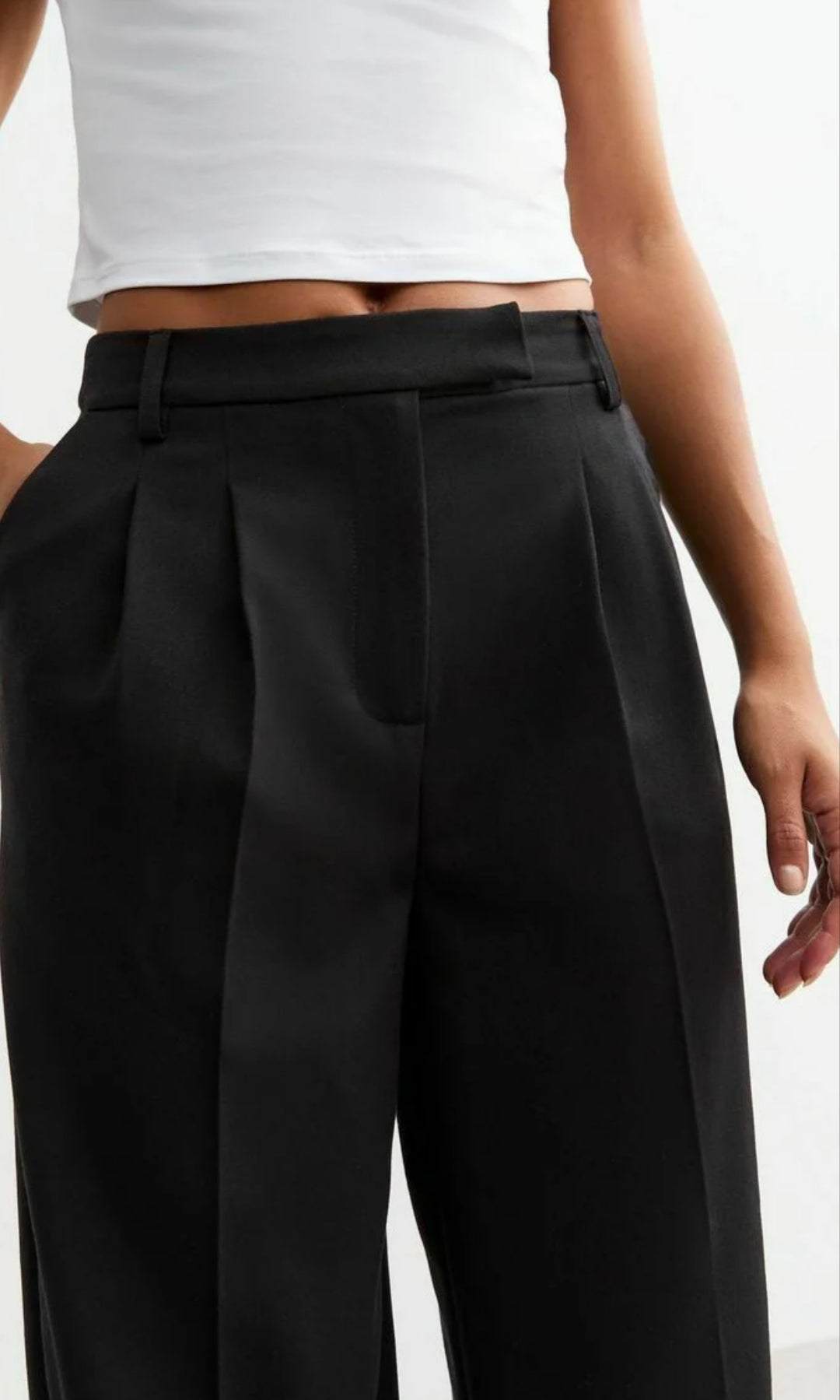 New Look Wide Leg Trouser - Black