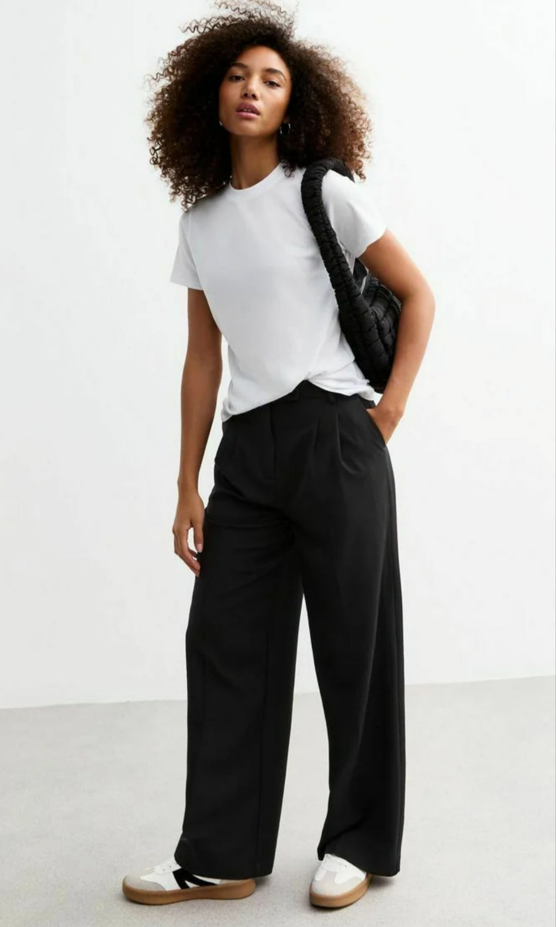 New Look Wide Leg Trouser - Black