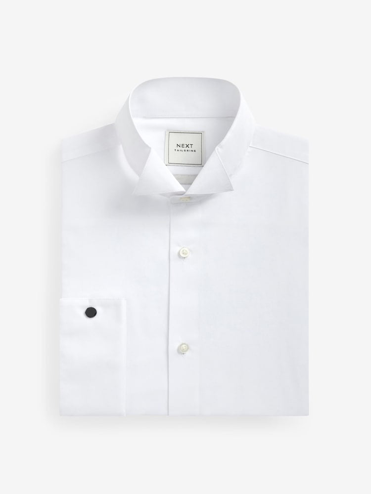 Regular Fit Easy Care Double Cuff Wing Collar Smart Shirt
