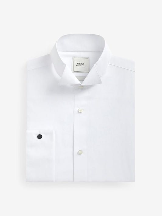 Regular Fit Easy Care Double Cuff Wing Collar Smart Shirt