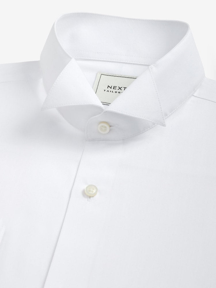 Regular Fit Easy Care Double Cuff Wing Collar Smart Shirt