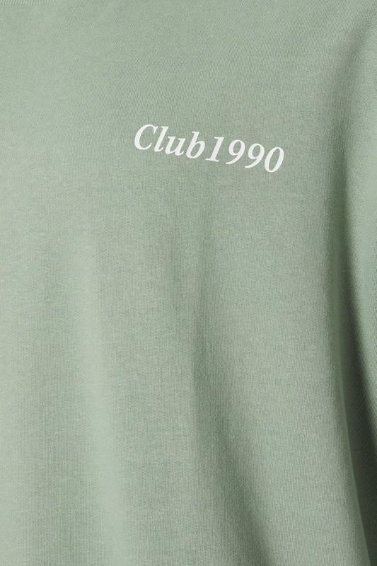Light Green Graphic Print Sweatshirt