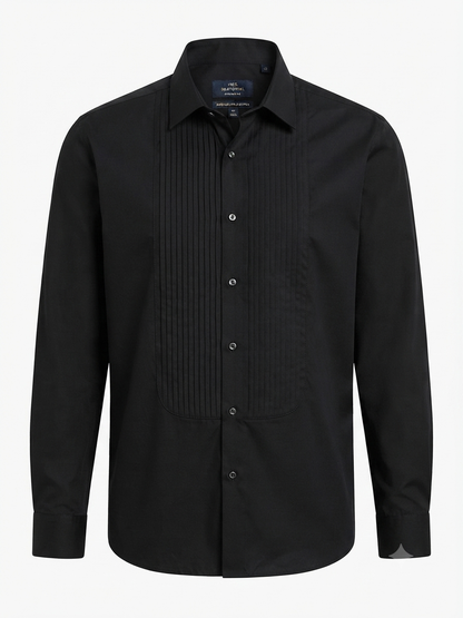 M&S Autograph Tuxedo Black Regular Fit Shirt