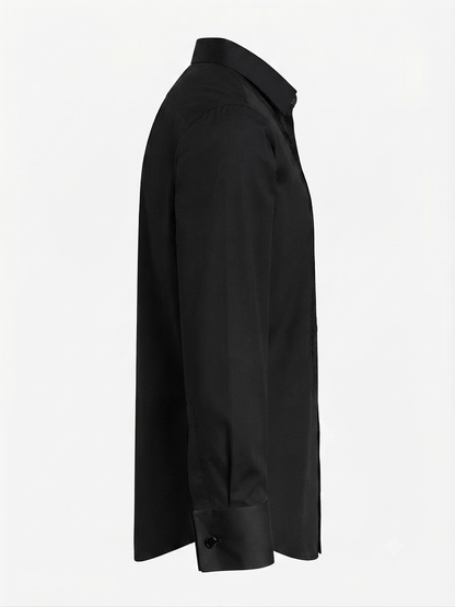 M&S Autograph Tuxedo Black Regular Fit Shirt
