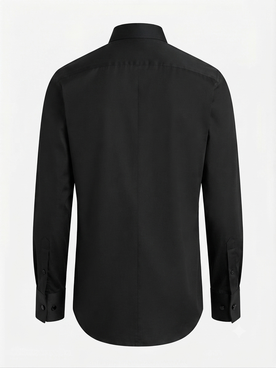M&S Autograph Tuxedo Black Regular Fit Shirt