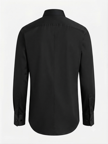 M&S Autograph Tuxedo Black Regular Fit Shirt