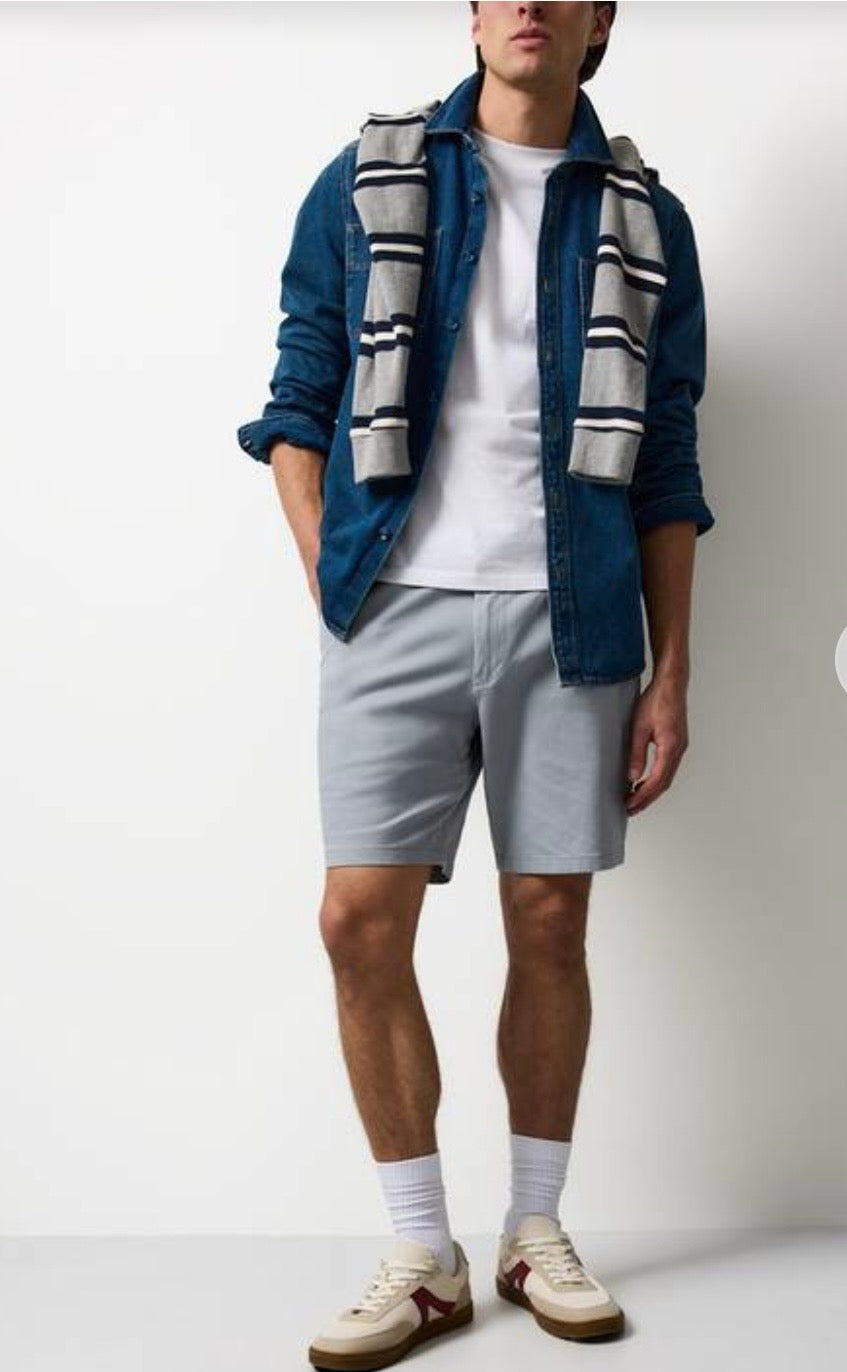 Tu Light Blue Chino Shorts
