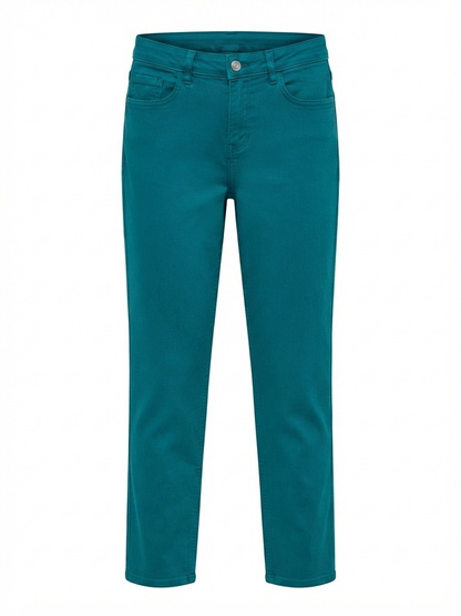 Tu Woman Denim Straight Leg Mom Jeans Petrol blue