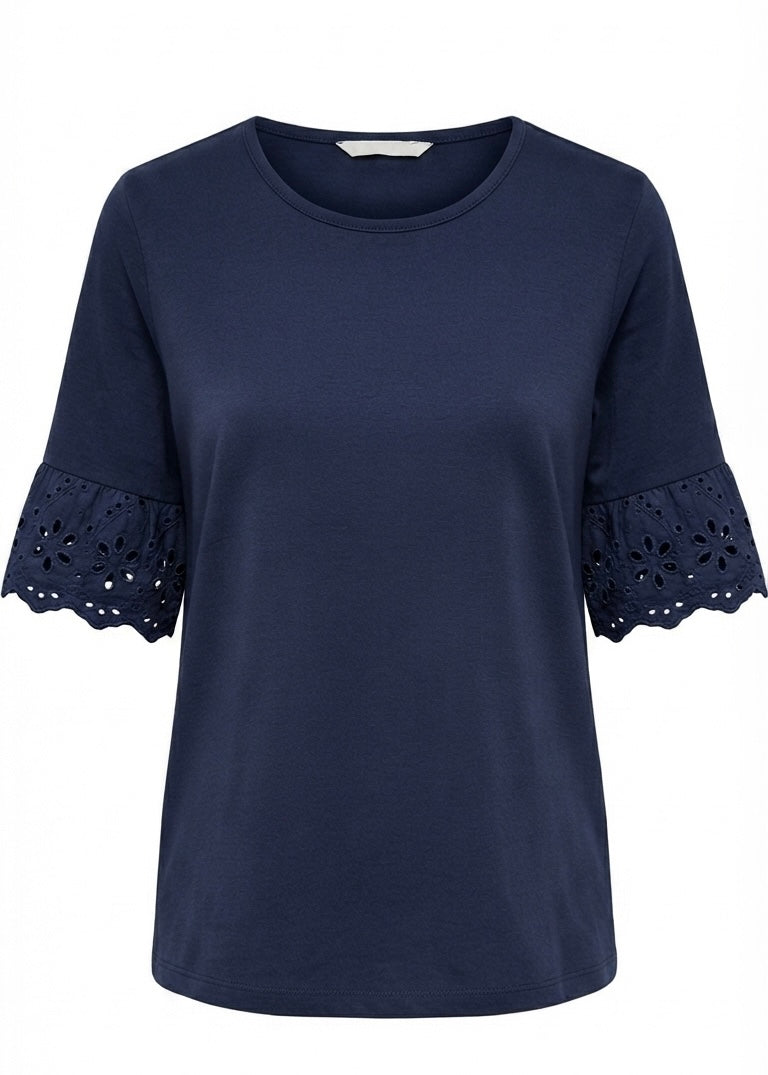 Curve Lace Detailed Sleeve Shirt