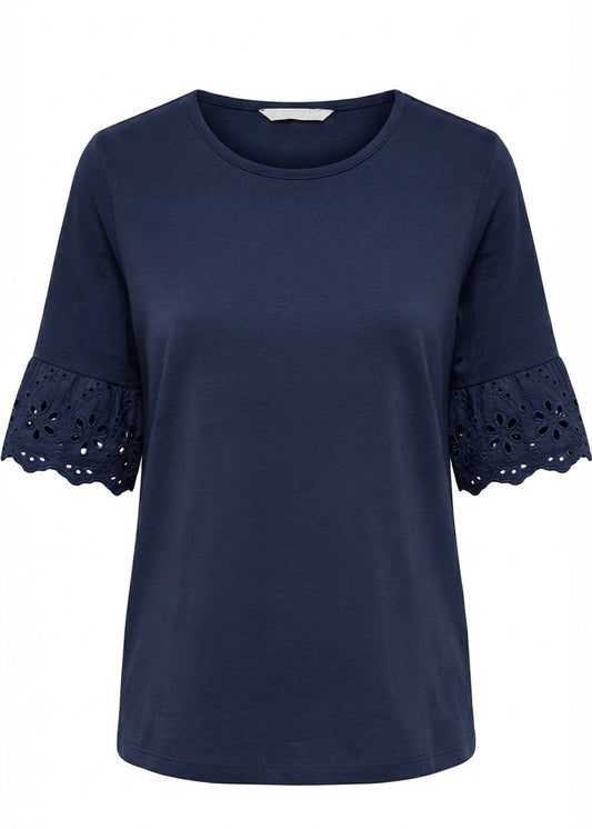 Curve Lace Detailed Sleeve Shirt