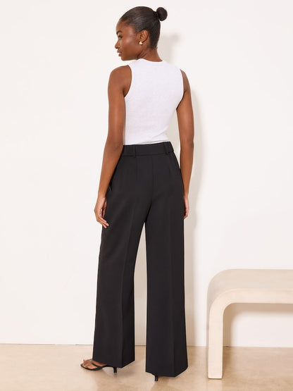 Lipsy Black Premium Wide Leg Trouser