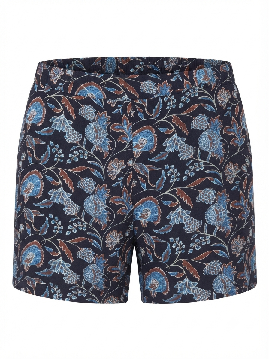 Tu Woman Blue Floral Print Short