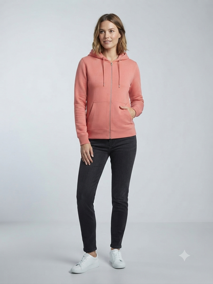 Tu Woman Relaxed Zip Through Hoodie