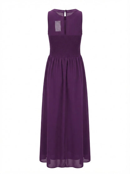 Yours London Curve Purple Lace Bodice Maxi Dress