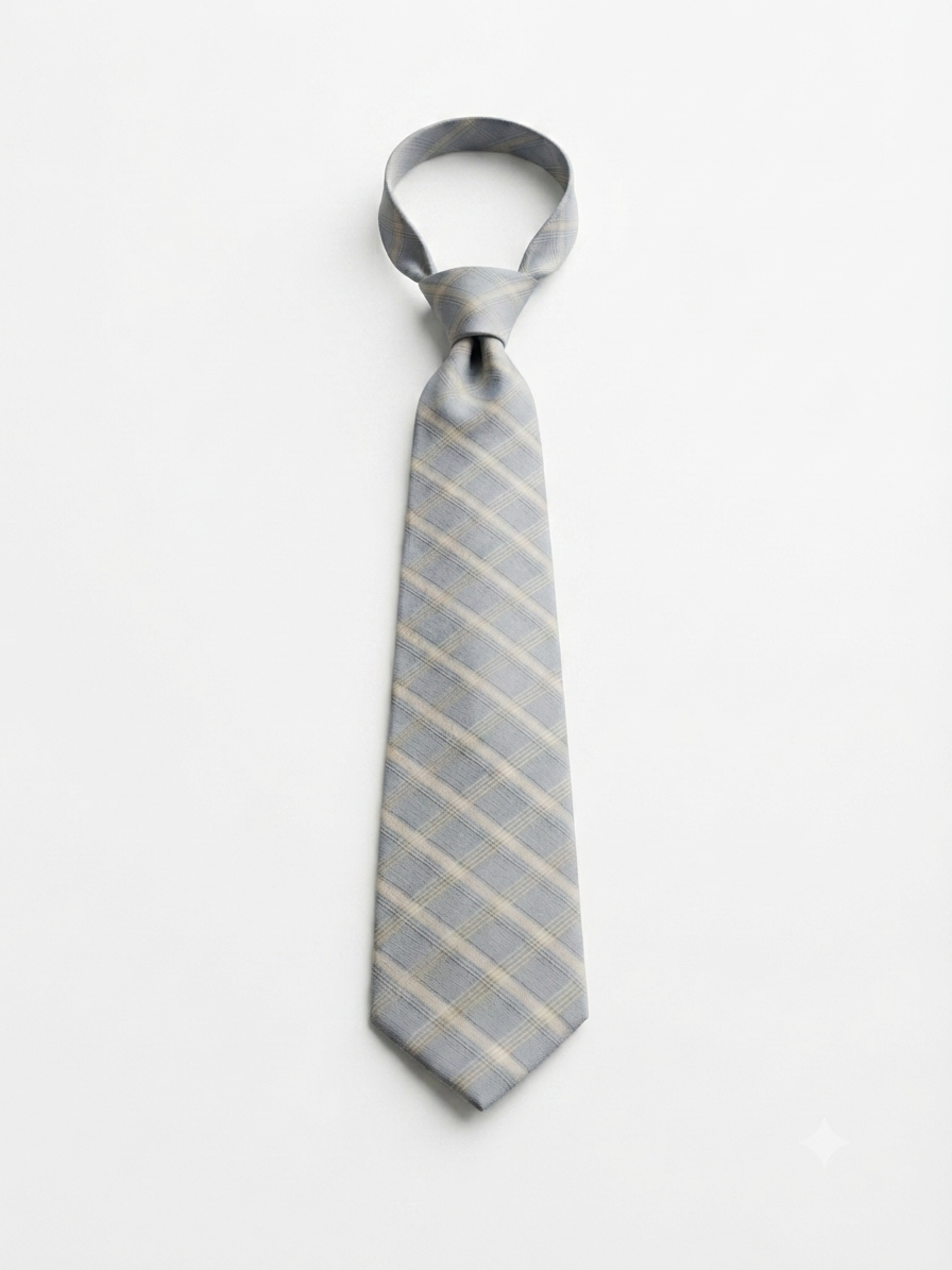 Elegant Plaid Pattern Tie