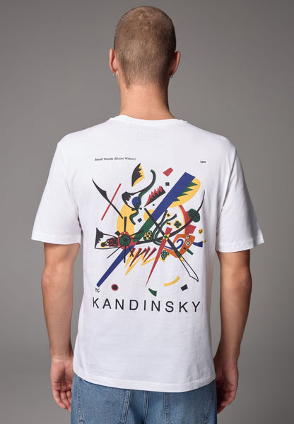Crew Neckline Kandinsky Print T-Shirt