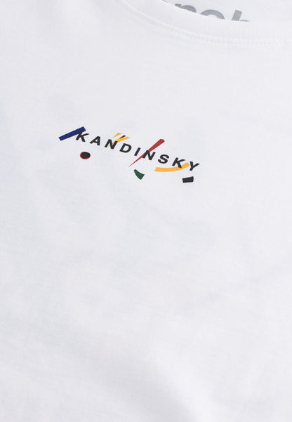 Crew Neckline Kandinsky Print T-Shirt