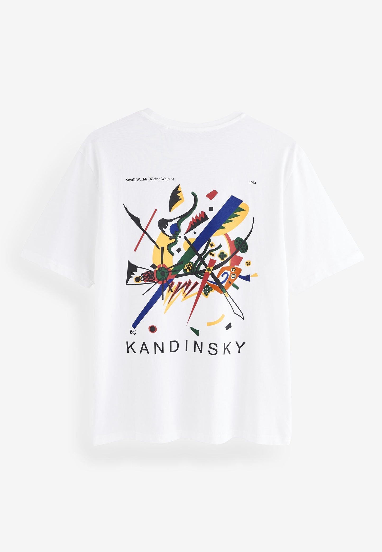 Crew Neckline Kandinsky Print T-Shirt